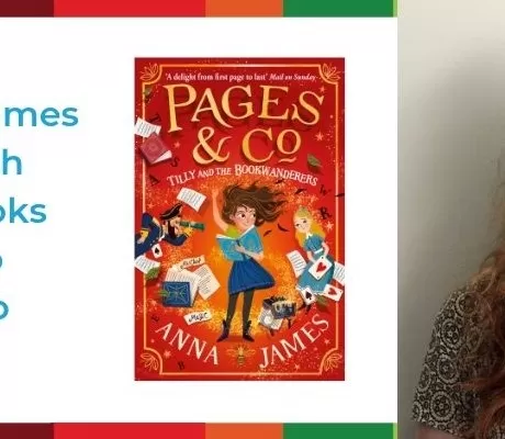 Image of author Anna James and her book Pages & Co